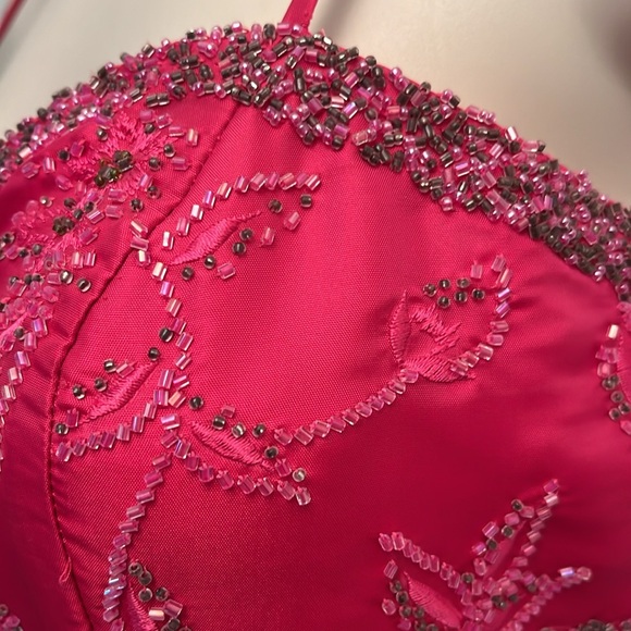 Mermaid Satin Beaded Gown - Picture 3 of 12